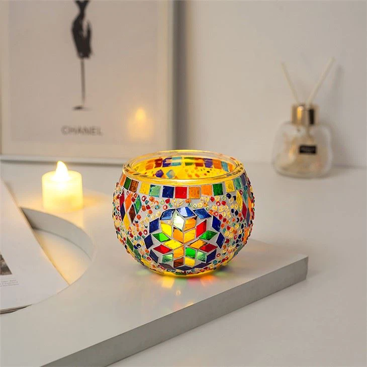 DIY Mosaic Candle Holder